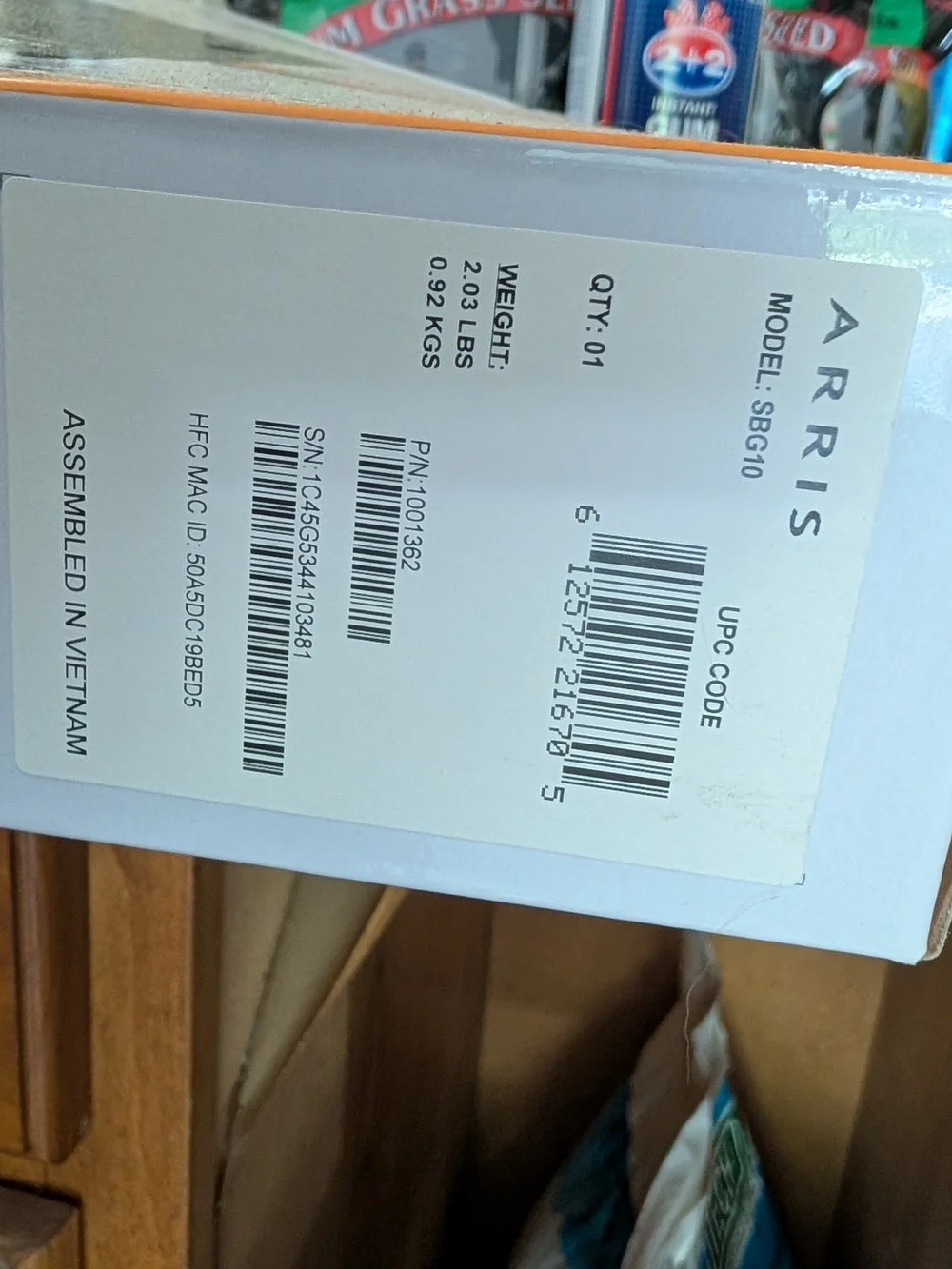 ARRIS SURFboard SBG10 Black Wi‑Fi Cable Modem